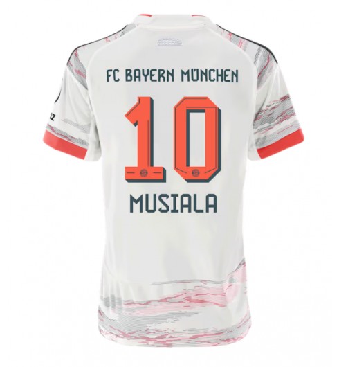 Bayern Munich Jamal Musiala #10 Venkovní Dres pro Dámské 2025-26 Krátký Rukáv Bayern Munich Jamal Musiala #10 Venkovní Dres pro Dámské 2025-26 Krátký Rukáv